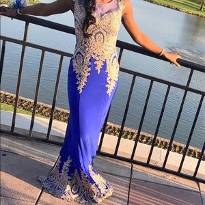 ROYAL BLUE PROM DRESS!!